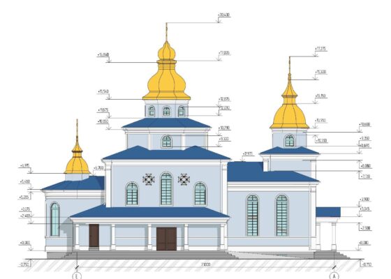 Фасад храму апостолів Петра і Павла, Рівненсько-Волинської єпархії, , Православна Церква України