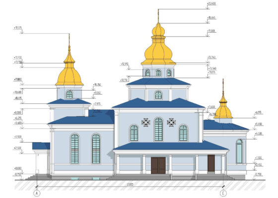 Фасад храму апостолів Петра і Павла, Рівненсько-Волинської єпархії, Православна Церква України, с.Немовичі