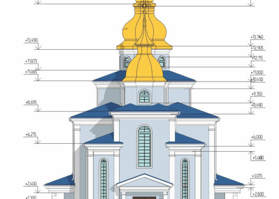 Фасад храму апостолів Петра і Павла, Рівненсько-Волинської єпархії, Православна Церква України, с.Немовичі