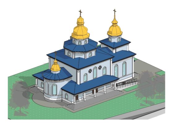 3Д вигляд, Храм апостолів Петра і Павла, Рівненсько-Волинської єпархії, с.Немовичі